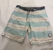 Katin USA Board Shorts Blue, Striped Pattern, Drawstring