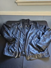 Marc Anthony Men’s Leather Jacket Size Large With Many Pockets