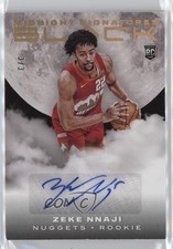 2020 Panini Black Rookie Midnight Signatures Holo Gold 3/3 Zeke Nnaji Auto 0s9t