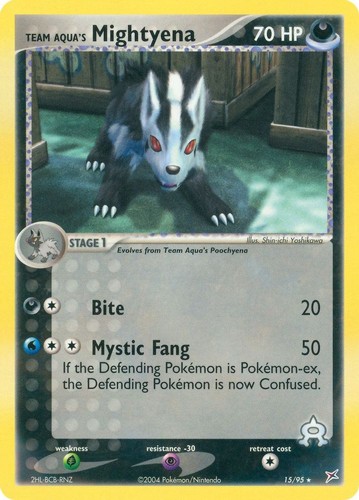 Team Aqua's Mightyena (15/95) [EX: Team Magma vs Team Aqua] Lightly Played Rever