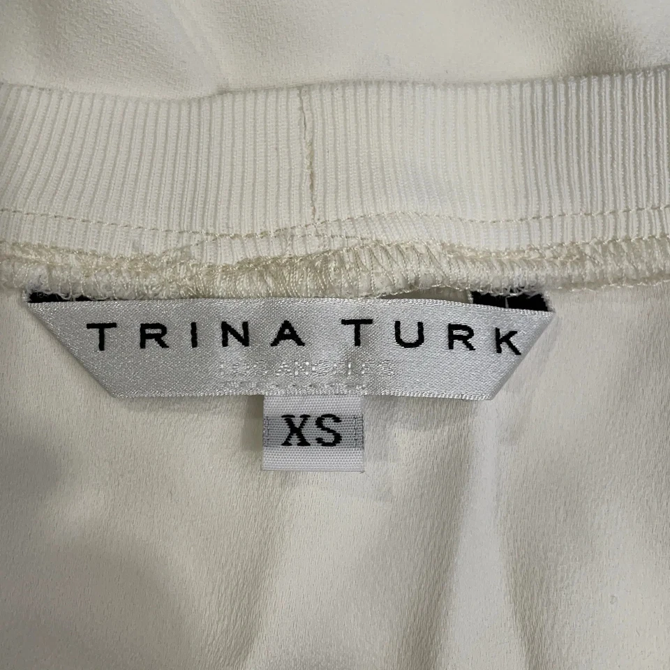 Trina Turk, chemisier, taille : XS, blanc, unicolore, femmes #Am4 - Photo 3/4