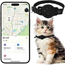 Cat Tracker GPS Collar for Cats Electronic Pet Locator Waterproof Compatible wit