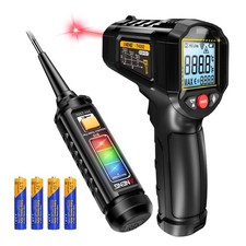 ANENG Infrared Thermometer,Digital Non Contact Laser Temperature Gun, for Ind...