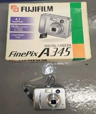 Fujifilm FinePix A345 4.1MP Digital Camera - Silver - Tested- Boxed