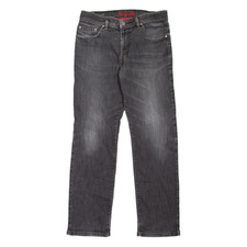 PIERRE CARDIN Deauville Herren Jeans Grau Regular Straight Stone Wash W31 L32
