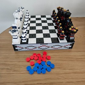 LEGO 40174 2 IN 1 Iconic Chess & Checkers Set Retired COMPLETE No Box or Manual