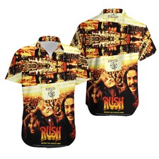 Vintage Prog Rock Band Tour Men's Hawaiian Shirt Classic Music Fan Gift