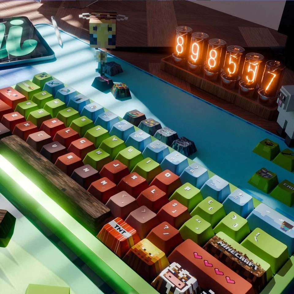 Game Minecraft Pixel Keycap Set of 139 PCS - Image 2 of 4