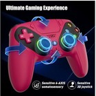 Pink RGB Wireless/Wired Controller for PS5/PC, Turbo, Vibration, 3.5mm Jack — photo 6