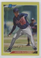 2020 Bowman Heritage Yellow Refractor 3/75 Jasseel De La Cruz #92CP-DLC 0a3