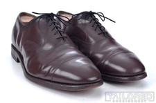 ALLEN EDMONDS Park Avenue Solid Burgundy Leather Luxury Dress Shoes - 11 EEE
