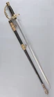 Antique American Model-1860 Officer’s Sword, Unique Engraved Scabbard Mounts, NR