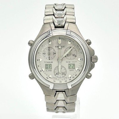 TISSOT VOLVO T670 コラボ  チタン アナデジ クロノグラフ 腕時計 Tissot Volvo Limited Collaboration Quartz Watch T670 wrist 18cm | eBay