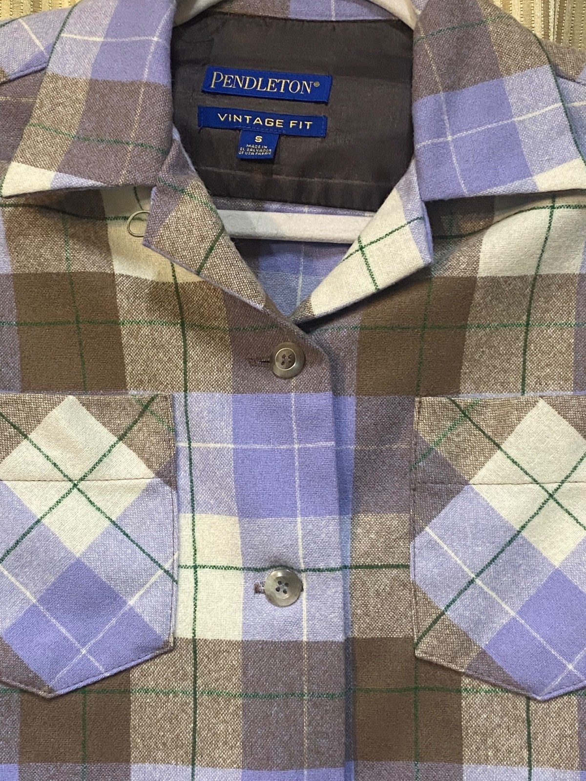 Pendleton Plaid Wool Tuckeroo Button Down Womens … - image 2