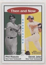 2001 Topps Heritage Then and Now Phil Rizzuto Derek Jeter #TH4 HOF g2x