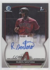 2023 Bowman Chrome Prospect Ruben Santana #CPA-RSA Auto 0dp1