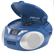Magnavox MD6924 Portable Blue Top Loading CD Boombox with AM/FM Radio Tested