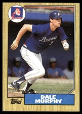 Dale Murphy 1987 Topps #490 Atlanta Braves MLB READ FREE SHIPPING AutographDen