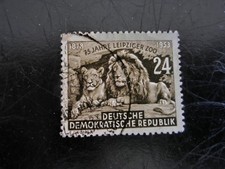 DDR Briefmarke 75 Jahre Leipziger Zoo L&ouml;wen MiNr 397 gestempelt