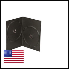 Maxtek 7Mm Slim Black Double Cd/Dvd Case 50 Pieces Pack.