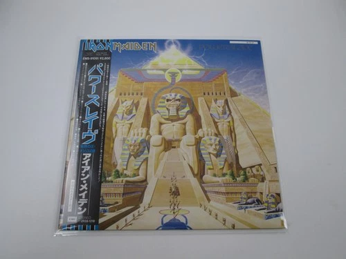 Iron Maiden Powerslave EMI EMS-91091 1st Press with OBI Japan LP Vinyl
