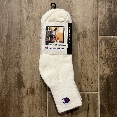 Vintage 90s Champion 3 Pair Mid Crew Socks