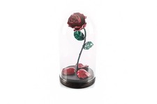 ® Hand Forged Eternal Rose in Beauty and The Beast Glass Dome - Gift for Moth...