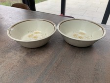 Royal Doulton Pair of Sandsprite Lambethware Cereal/Dessert Bowls 16cm - vgc