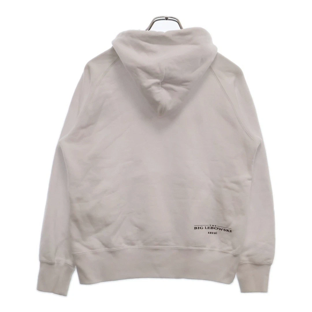 Maglione Sacai Sakai The Big LEBOWSKI HOODIE stampa logo bianco 20 0054S usat