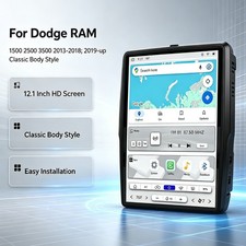 For Dodge RAM 1500 2013-2018 GPS Car Stereo Radio Smart Wireless Carplay Android