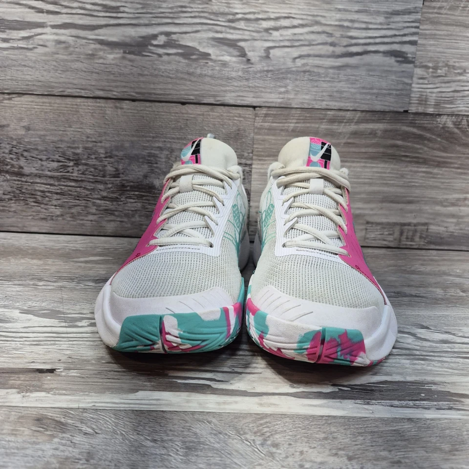 Nike Zoom Challenge White Pink Shoes Green Pickleball Women’s Size 8 Sneakers - Image 4 of 4