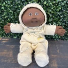 Vintage 1980s Cabbage Patch Premie Doll Orig. Outfit African American Beans Bald