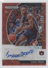 2020-21 Panini Prizm Draft Picks Prospect Choice Red 25/88 Isaac Okoro Auto 0so2