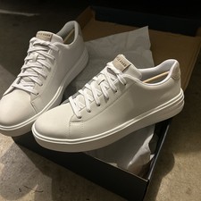 Cole Haan Grand+ Court Sneaker Dress Shoes - Men's Size 12M - Optic White C39620