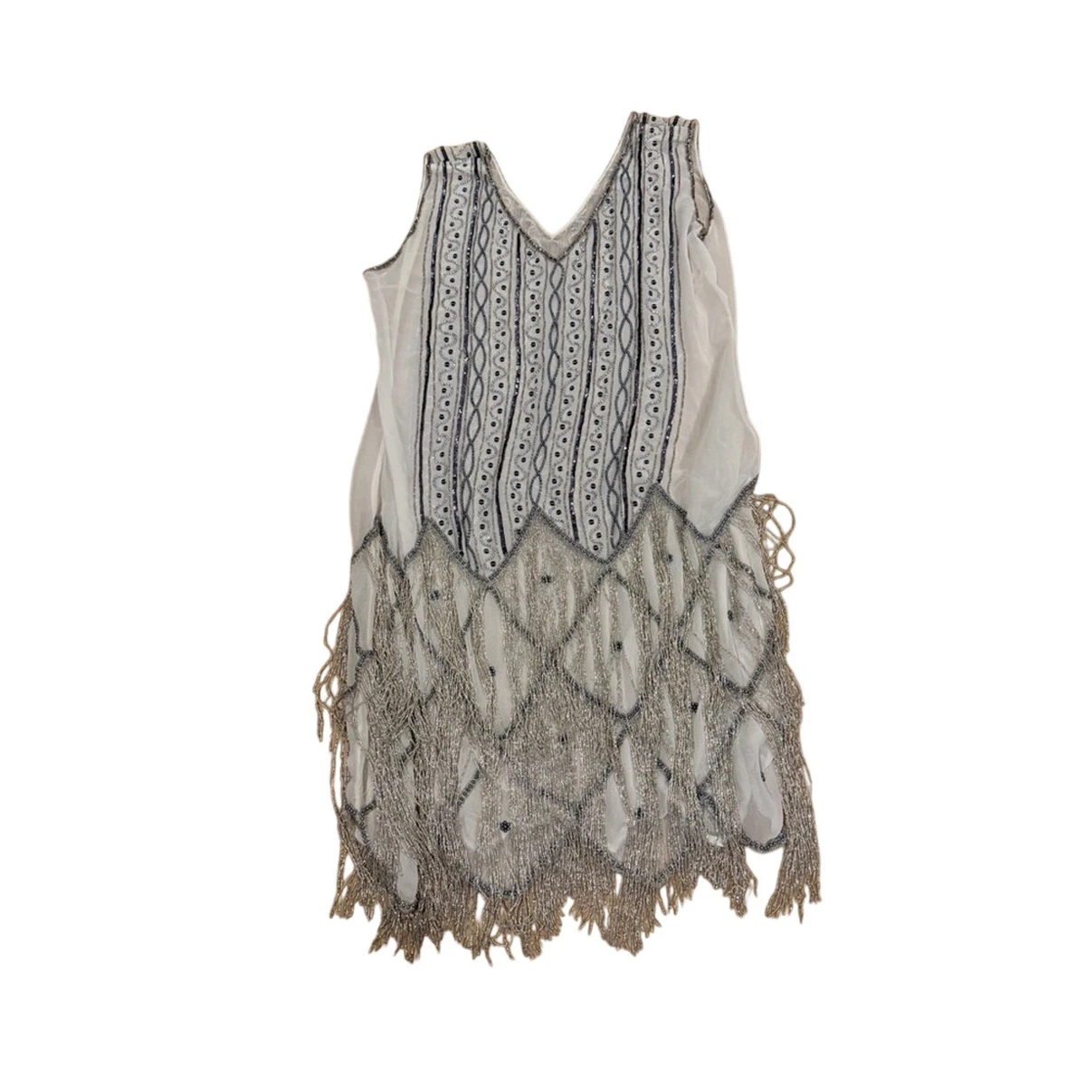 white flapper dress products for sale | eBay