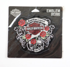 Harley Davidson Motorcycles American Legend Roses Female Small Sew On Patch