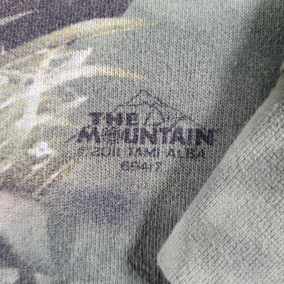 Sudadera con Capucha The Mountain Para Hombre Mediana Verde Tigre Naturaleza Pullover Sudadera Polar Foto 4 de 4