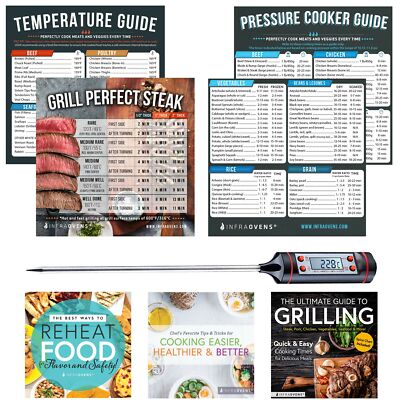 Pressure Cooker Cheat Sheets with Cooking Temperatures Times