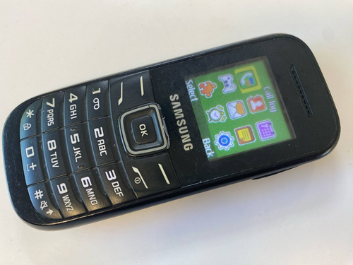 Samsung Pusha E1200i Mobile Phone - Unlocked - GT-E1200 Original Working Black - Afbeelding 2 van 6