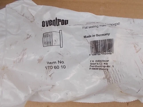 Lot of 3 OVENTROP 170 60 10 Flat Sealing Tailpipe 1-1/4"