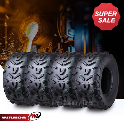 Set of 4 WANDA 22x11-10 22x11x10 Sport ATV Tires 6PR