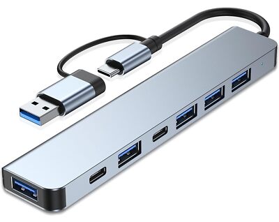 7 in 1 USB C Hub with USB 3.0, USB 2.0 estación de Acoplamiento Compatib