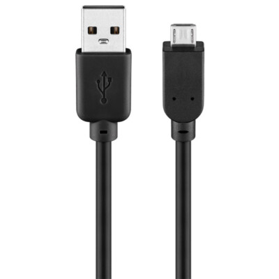 TRIXES USB-Ladekabel Für PS Vita – 1 M, Schwarz, Zum Laden & Synchronisieren, Inkl. 12 Monate Garantie