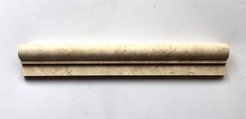 2"x12" Ivory Travertine Chair Rail Ogee Profile Trim Molding Wall Tile Kitchen - Picture 3 of 3