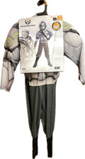 Disguise Licensed Overwatch 2 Genji Deluxe Muscle Child Boys Costume Game SMALL