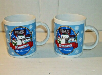 2 Hershey's Milk Chocolate ''S'mores The Merrier'' Coffee Hot Cocoa Cups Mugs