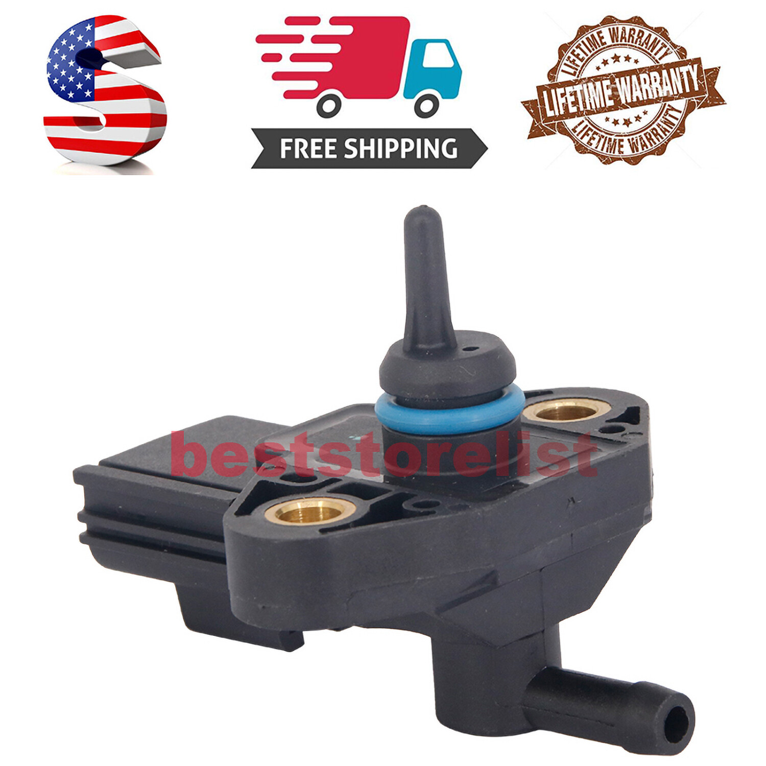 For Ford F-150 Mercury Lincoln Fuel Injection Rail Pressure Regulator Sensor USA