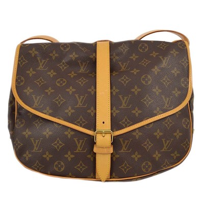 Louis Vuitton Monogram Saumur 35 Shoulder Bag M42254 AR0914 152306  