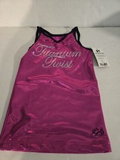 NWT GK Elite Sportswear Pink Cheer Tank Top Size AS CB157-A F21