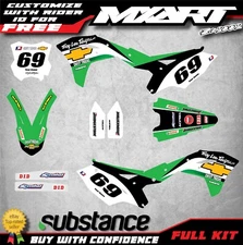 Kawasaki KXF 250 graphics 2017 2018 2019 2020 models KX 250F stickers SHIFTER